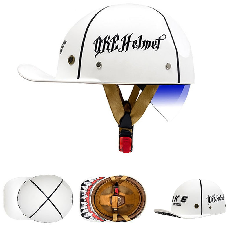 Motorcycle Baseball Helmet - DOT Certified