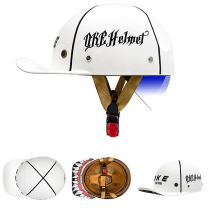 Motorcycle Baseball Helmet - DOT Certified