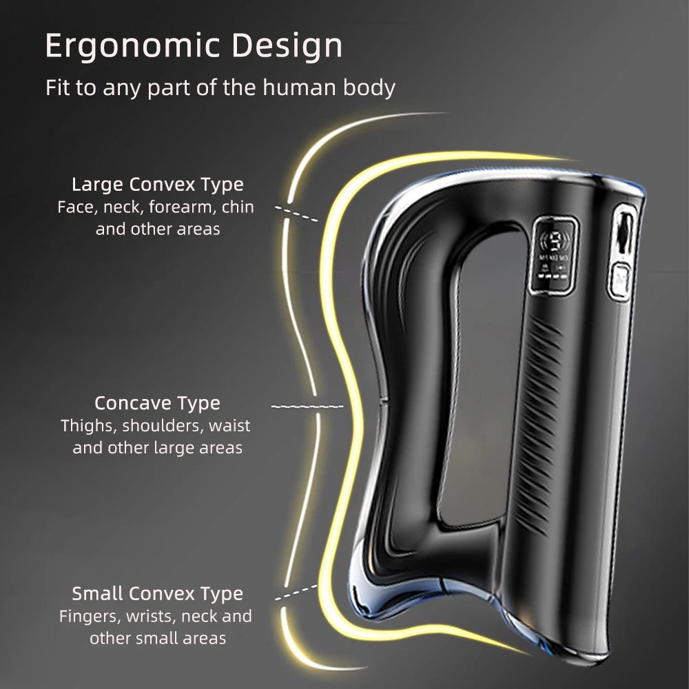 Electric Muscle Scraper with Heat, Vibration & Rechargeable Battery