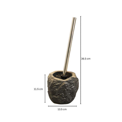Natural Elegance Ceramic Toilet Brush Set