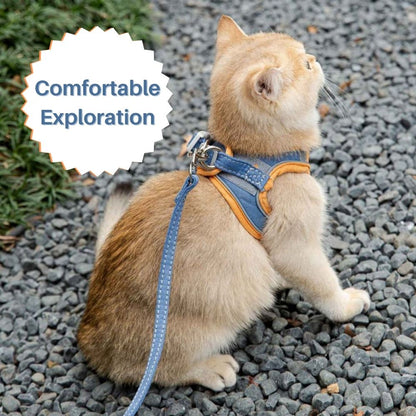 ExploreSafe Cat Harness and Leash Set