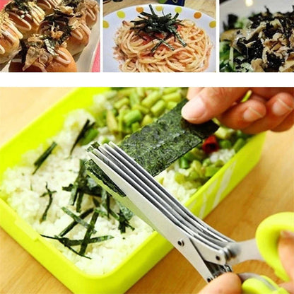 Versatile 5-Layer Stainless Steel Kitchen Shears