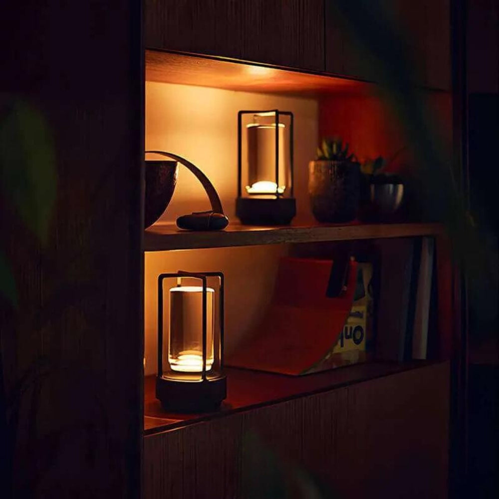 LuxeGlow Portable Crystal Lamp