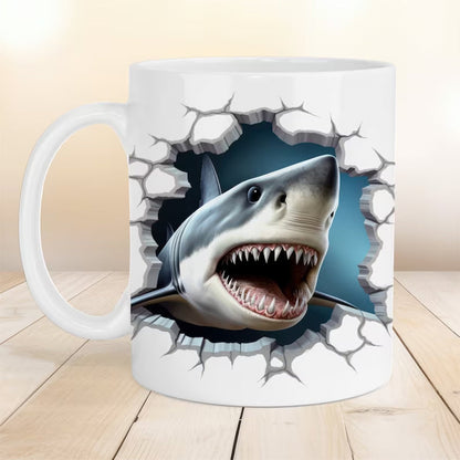Coastal Serenity 3D Ceramic Coffee Mug