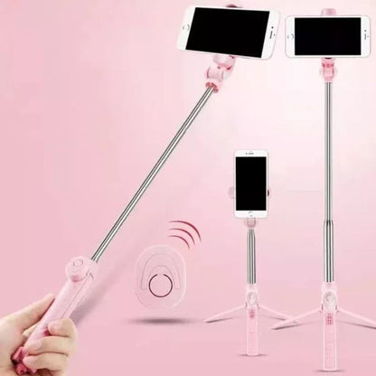 Wireless Bluetooth Selfie Stick - 6 Functions in One