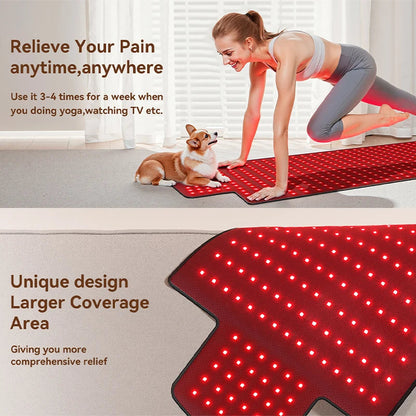 Infrared Light Therapy Mat – 660nm 850nm Pad for Pain Relief, Muscle Recovery & Skin Care