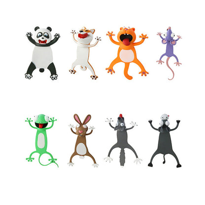 Vibrant 3D Animal Bookmarks for Engaging Reading