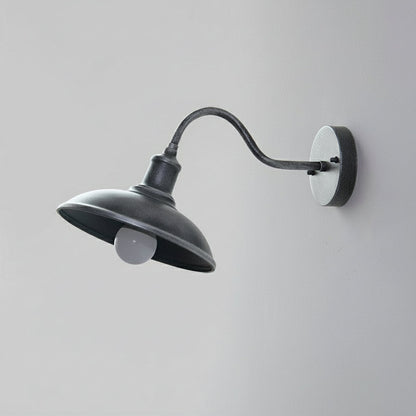 Outdoor Waterproof Wall Light Fixture in American Design (Various Finishes, Sloped & Standard)