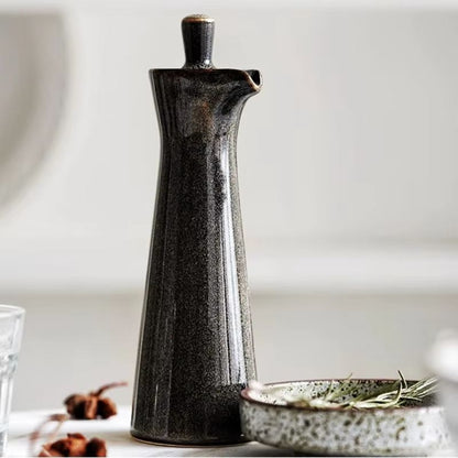 Kitchen Ceramic Bottle with Spill-Resistant Design