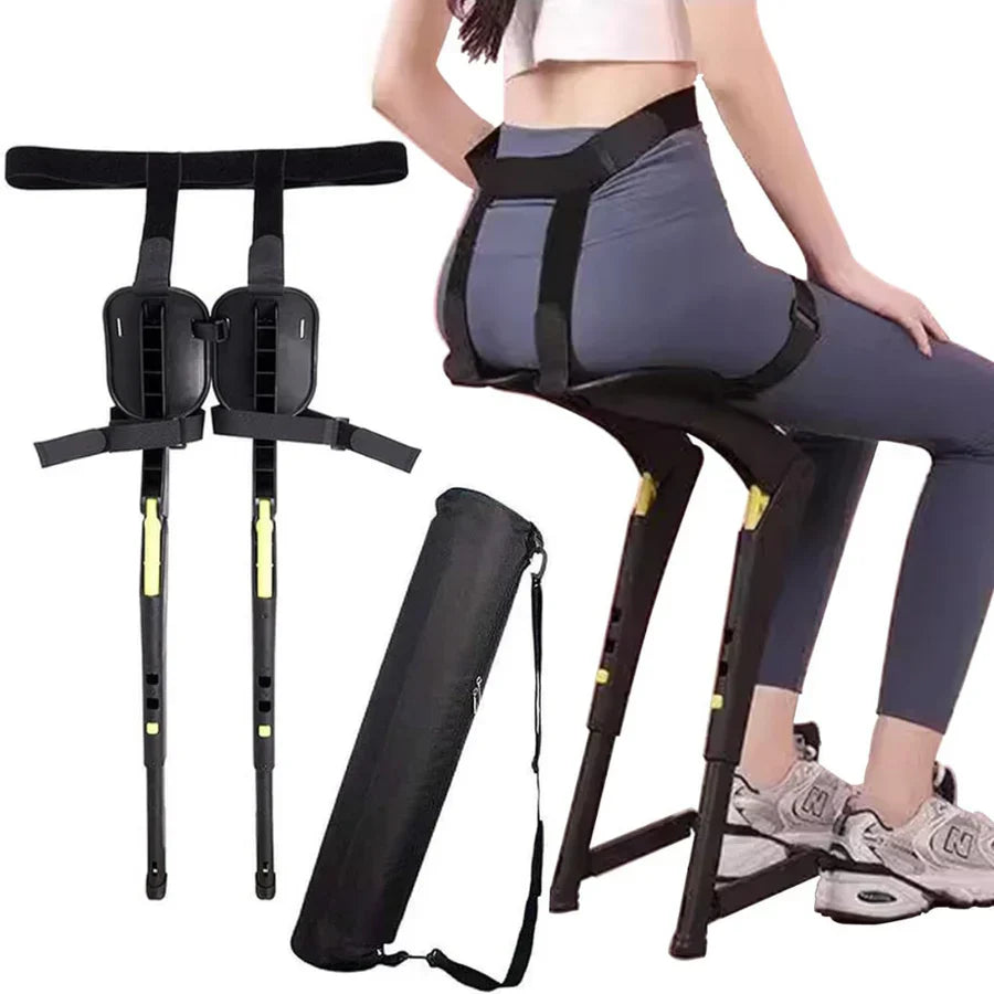 Folding Sports Chair - Portable Wearable Exoskeleton Design