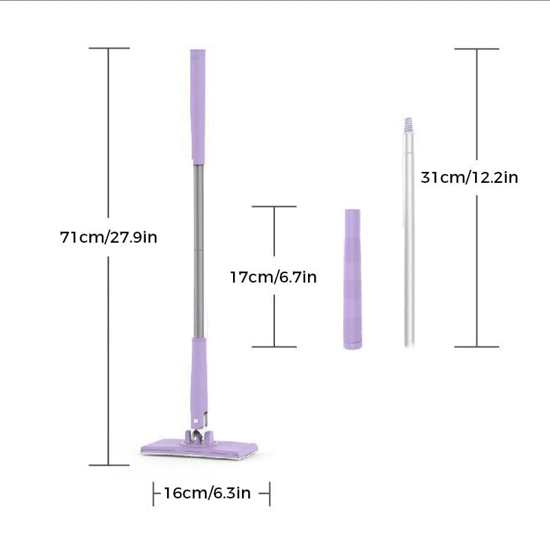 Compact Mop with Easy-Change Cloth System