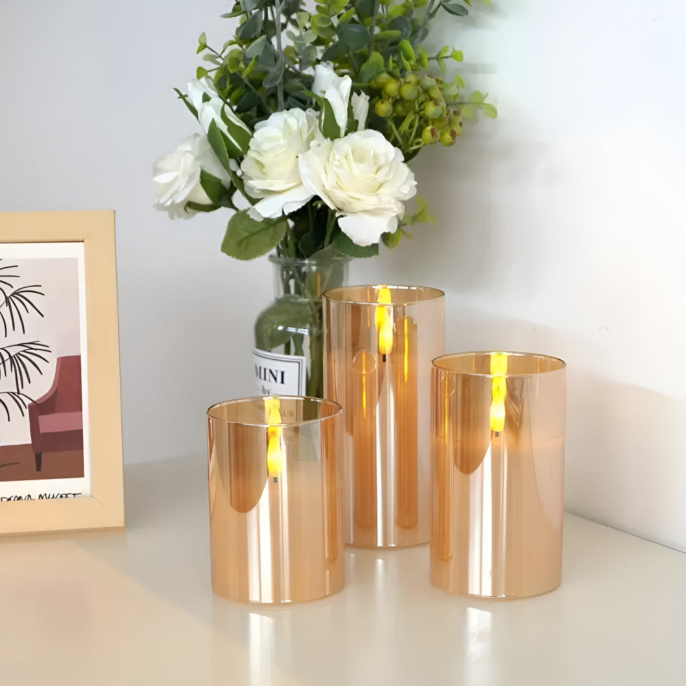LED Candle with Timer and Remote Control - 3D Effect, Flameless