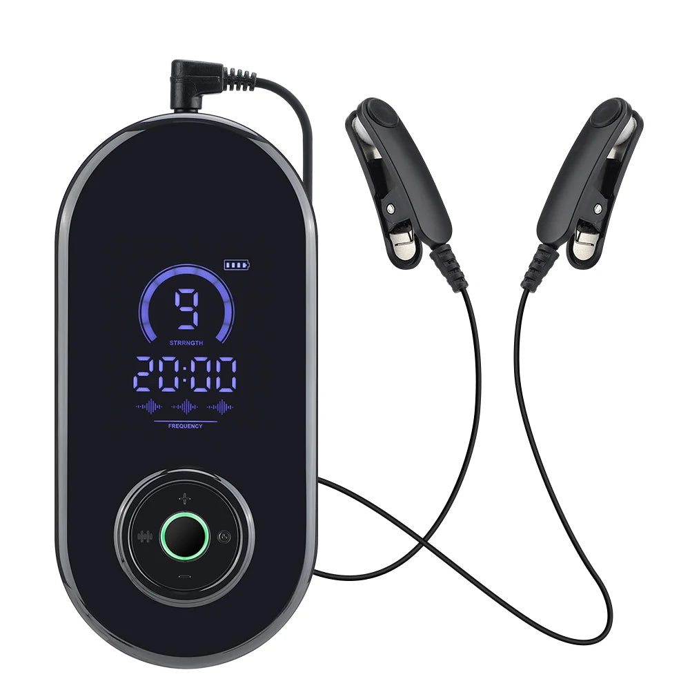 Microcurrent Ear Clip Gadget | Various Modes, 9 Levels of Intensity, Timed Sessions & USB-C Charging