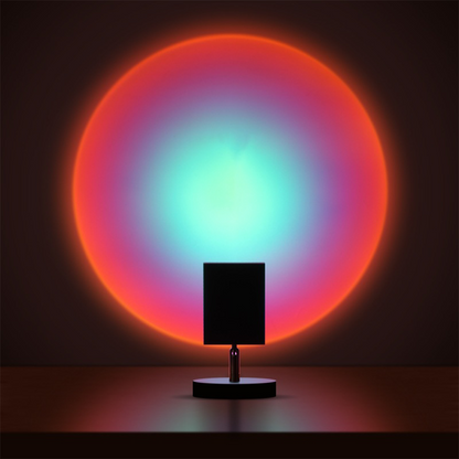 Decorative Table Lamp with Warm LED Sunset Ambient Light