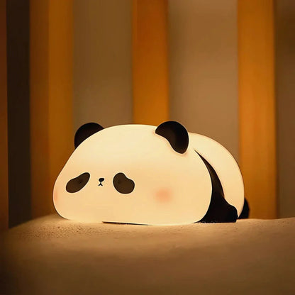 Touch-Controlled Rechargeable Night Light Lamp – Portable Squeeze Design