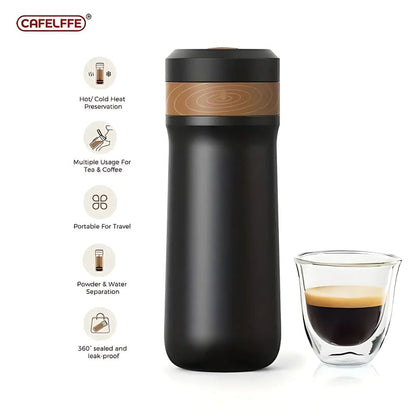 Travel Coffee Brewer with French Press Design
