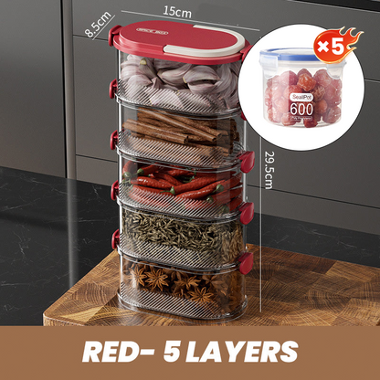 Spice Organizer for Fresh Aromas at the Touch of a Button