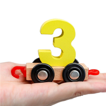 Magnetic Number Train Puzzle Toy Set for Learning Fun