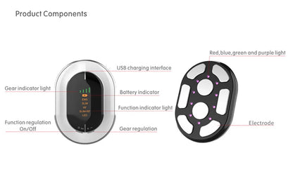 Wireless Body Massager with EMS, Vibration Features & 4 LED Colors