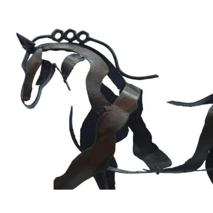 Adonis Horse Sculpture in Metal – Handmade Artwork