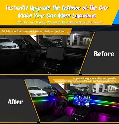 Transform Your Car's Interior with Vibrant LED Lighting