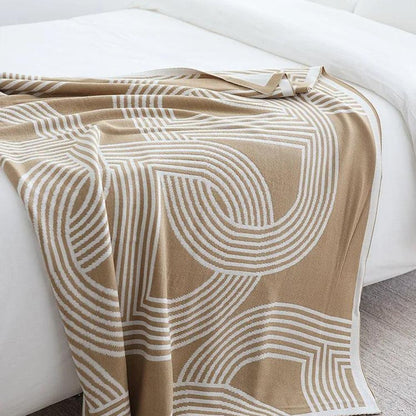 Cozy Haven Reversible Knit Throw Blanket