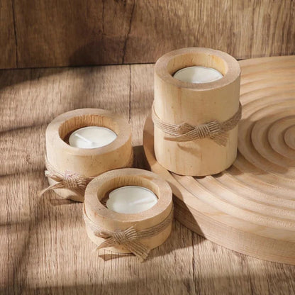 Natural Charm Candle Holders | Set of 3
