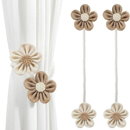 Charming Floral Curtain Holdbacks | Set of 2
