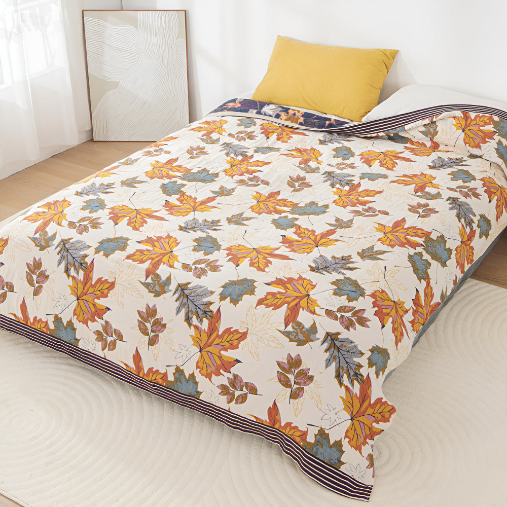 Nature's Embrace Cotton Throw Blanket