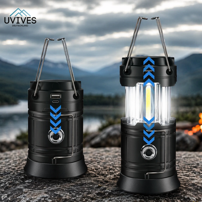 Double Solar Lamp & Flashlight for Endless Outdoor Illumination