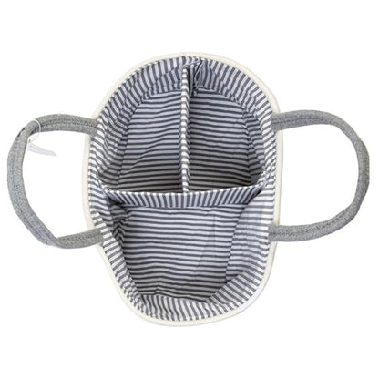 Chic Grey Baby Care Caddy for Effortless Organization