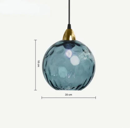 Glass Sphere Hanging Light - LumiSphere Design