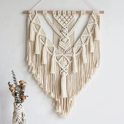 Textured Geometric Macrame Wall Art for Modern Spaces