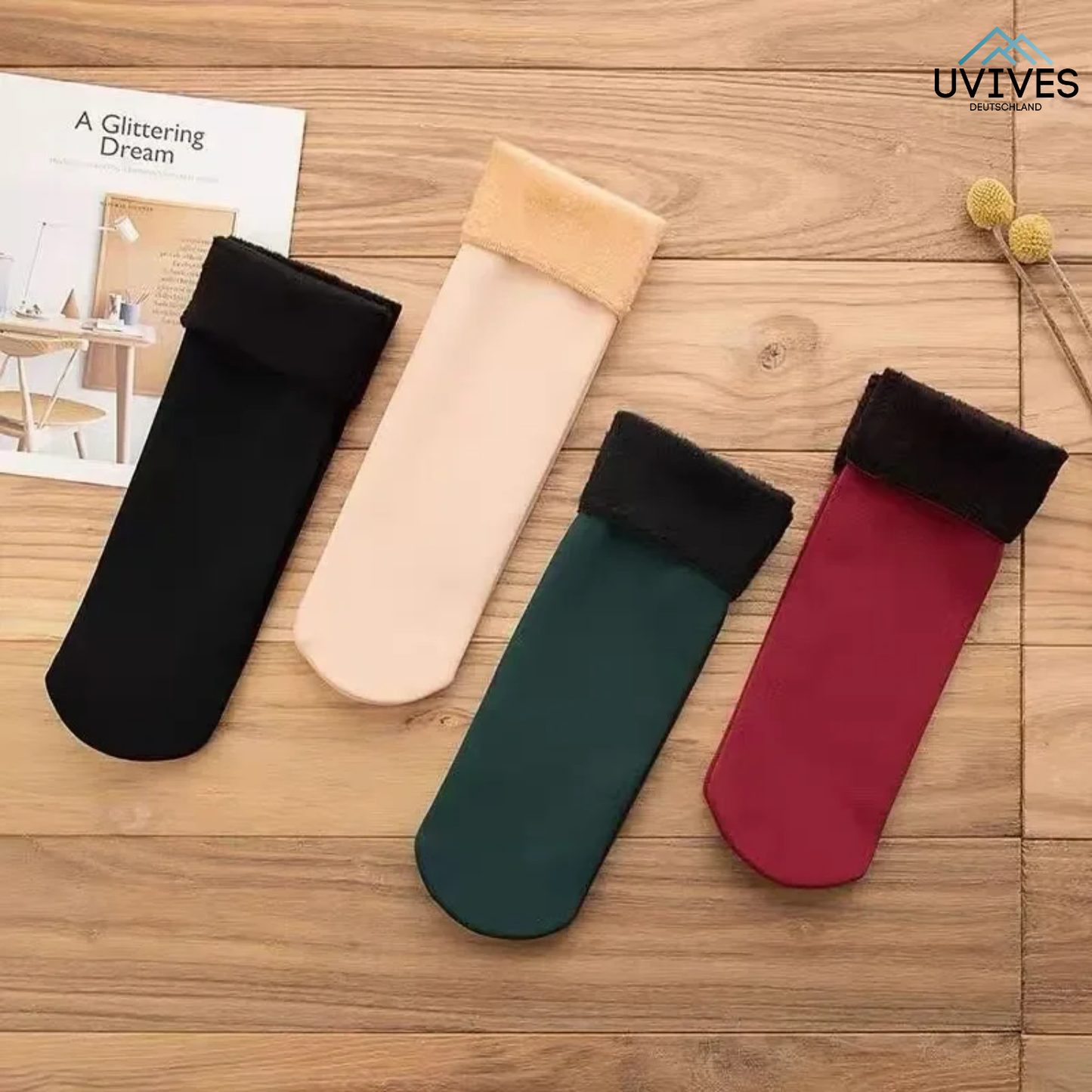 4 Pairs + 4 Free | Cozy Socks That Keep Your Feet Warm!