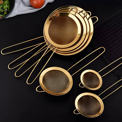 Sophisticated Stainless Steel Mesh Strainer Set
