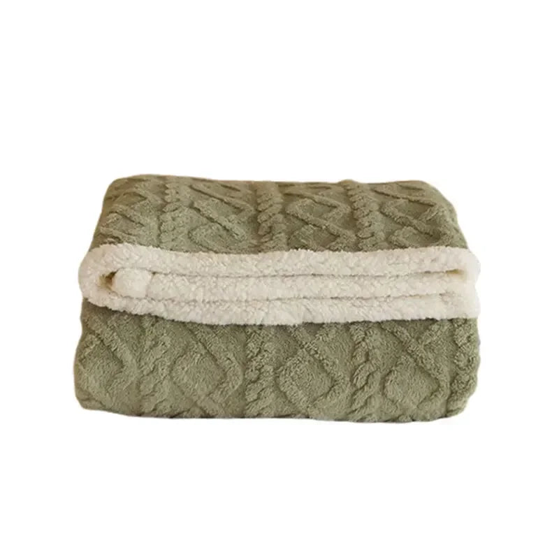 Thick Lambswool Blanket for Winter Comfort and Warmth