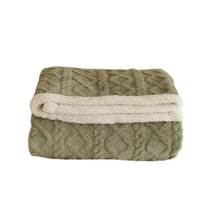Thick Lambswool Blanket for Winter Comfort and Warmth