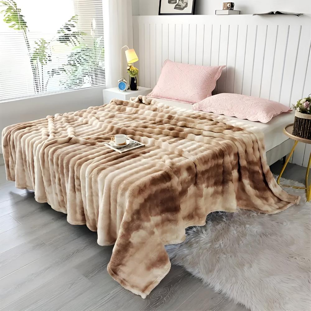 Artisan Wave Faux Fur Comfort Blanket