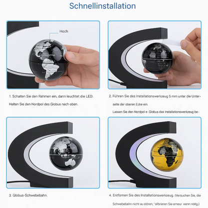 LED World Globe with Magnetic Suspension – Floating Globe Lamp