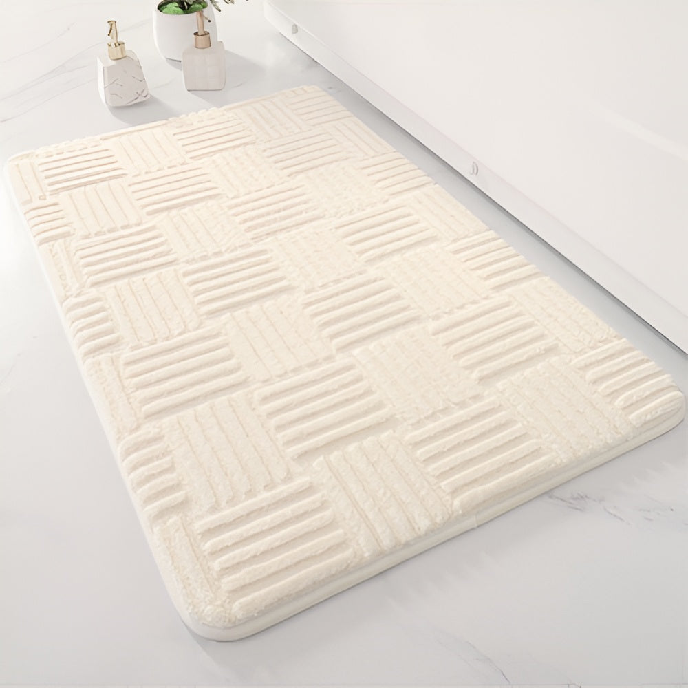 Ultra-Soft Quick-Dry Bathroom Mat for Safety and Comfort