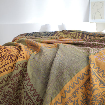 Bohemian Dream Tassel Cotton Blanket