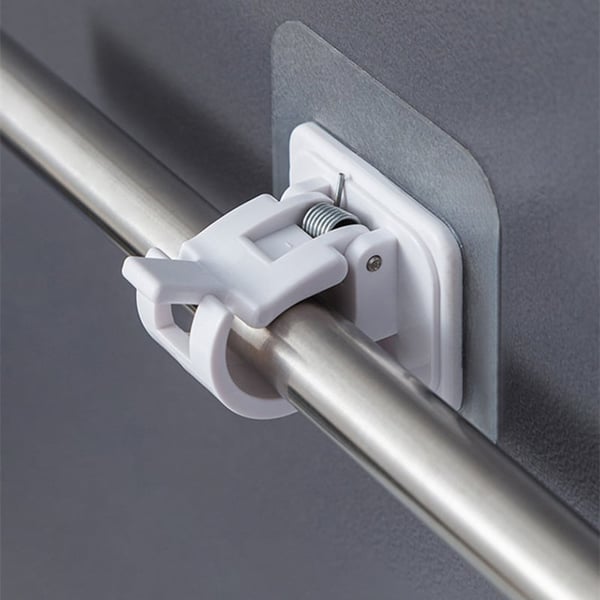 Versatile Wall-Mount Curtain Holder System