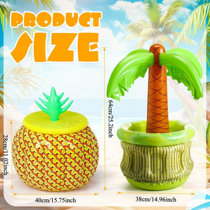 Inflatable Cooler Set for Tropical Drinks
