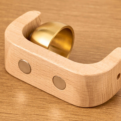 Wooden Magnetic Door Chime with Gentle Melody | Easy Install
