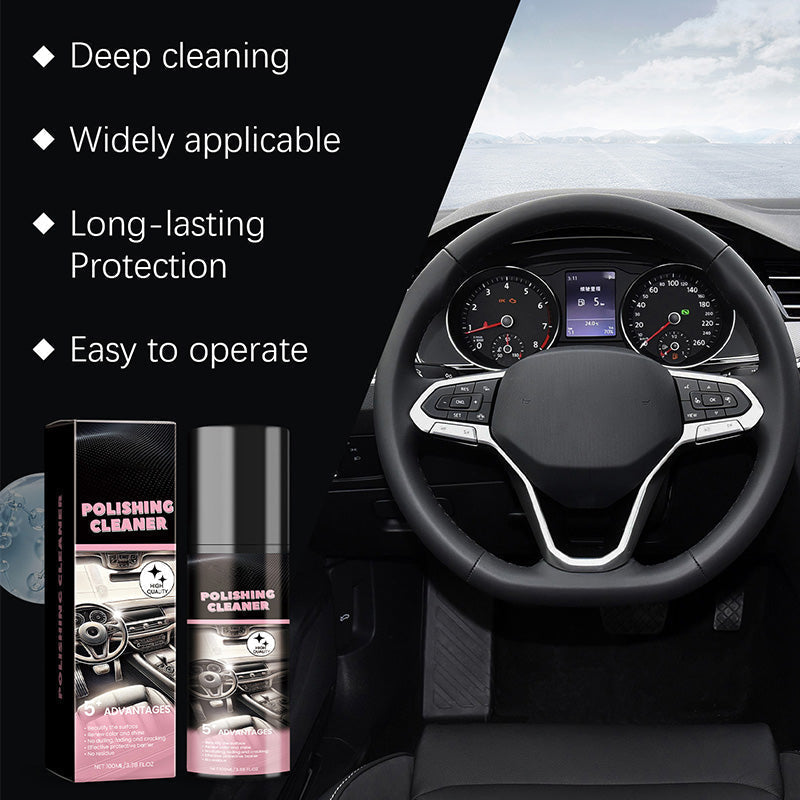 Interior Car Care Spray 100 ml | Removes Stains, Grease & Dust | Shine Finish with Protective Layer | Suitable for Dashboard, Plastics & Trims