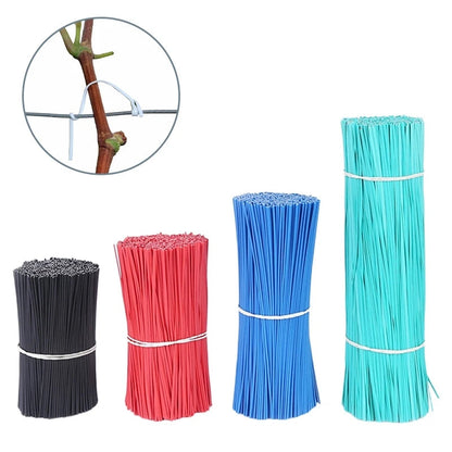Reusable Plant Ties - 100 Pieces | Coated Wire | 8–20 cm