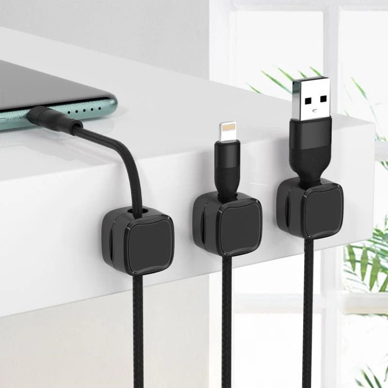 6+6 FREE | Magnetic Clips - Tidy Up Cable Clutter with One-Handed Use