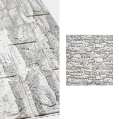 Transform Your Walls with 10-Piece Waterproof Brick Wallpaper