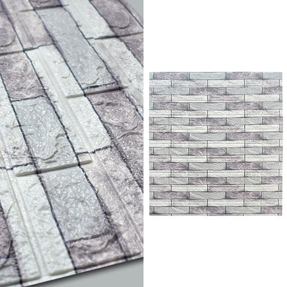 Transform Your Walls with 10-Piece Waterproof Brick Wallpaper