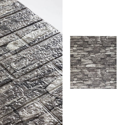 Transform Your Walls with 10-Piece Waterproof Brick Wallpaper